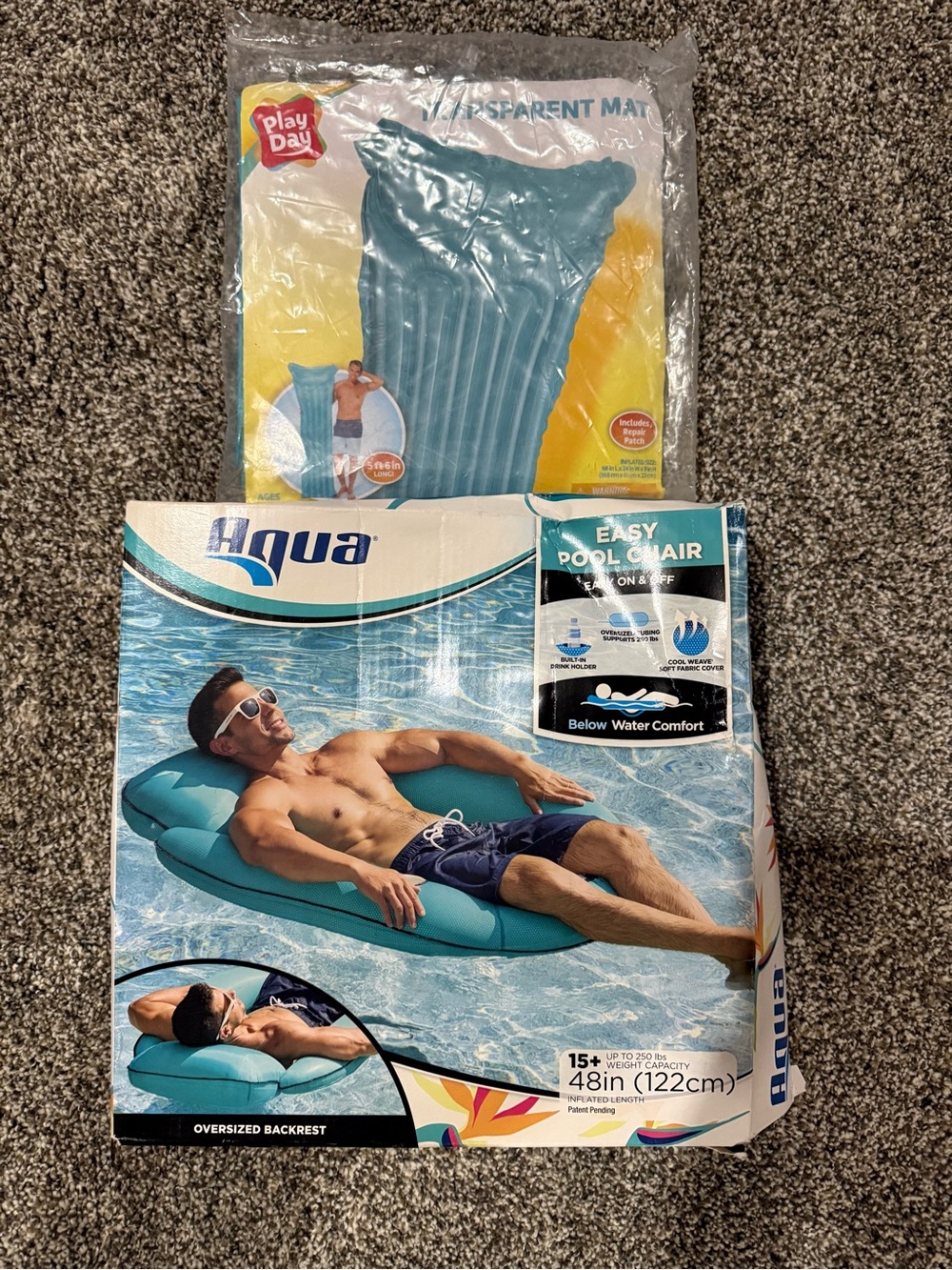 2 NEW pool or lake floaties - Aqua Easy Pool Chair